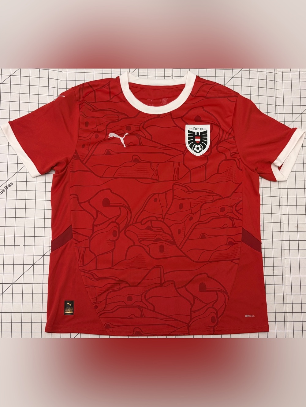 Puma Austria National Team Soccer Jersey Men’s XL Red ÖFB RE:FIBRE DryCELL